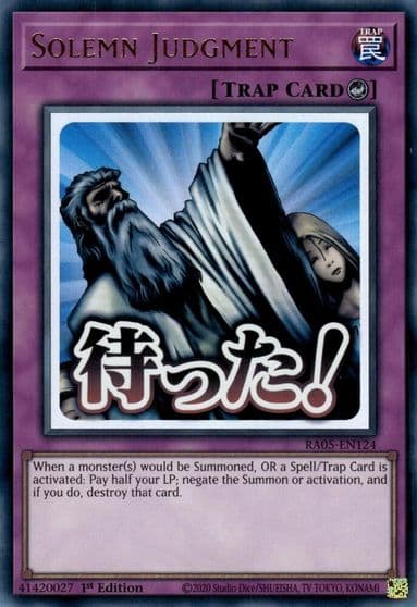 Solemn Judgment Rarity Collection 5 Yu-Gi-Oh! card