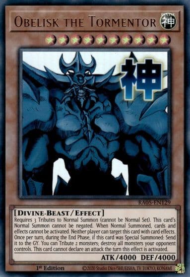 Obelisk the Tormentor Rarity Collection 5 Yu-Gi-Oh! card