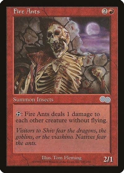 Fire Ants Urza's Saga Magic card