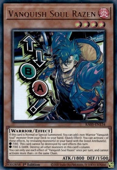 Vanquish Soul Razen Stamp Rarity Collection 5 Yu-Gi-Oh! card