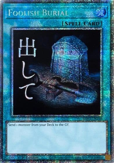 Foolish Burial Starlight Rare Rarity Collection 5 Yu-Gi-Oh! card