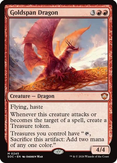 Goldspan Dragon Commander: Secrets of Strixhaven Magic card