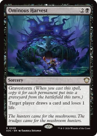 Ominous Harvest Commander: Secrets of Strixhaven Magic card