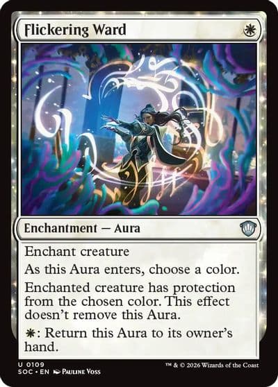 Flickering Ward Commander: Secrets of Strixhaven Magic card