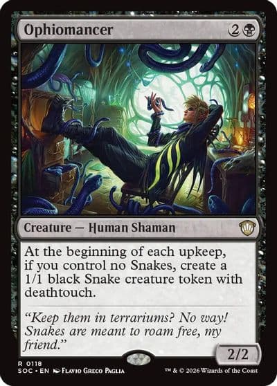 Ophiomancer Commander: Secrets of Strixhaven Magic card