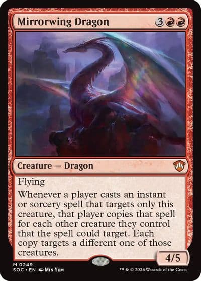 Mirrorwing Dragon Commander: Secrets of Strixhaven Magic card
