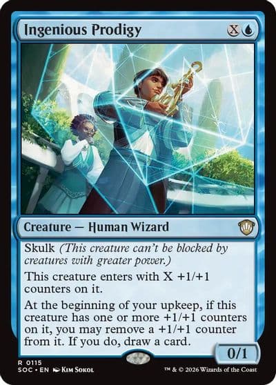 Ingenious Prodigy Commander: Secrets of Strixhaven Magic card