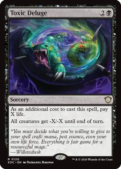 Toxic Deluge Commander: Secrets of Strixhaven Magic card