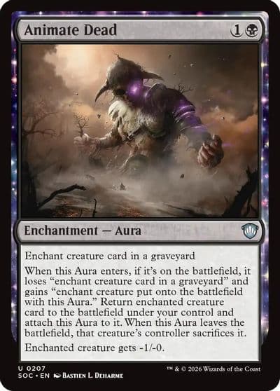 Animate Dead Commander: Secrets of Strixhaven Magic card