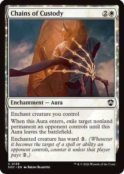 Chains of Custody Commander: Secrets of Strixhaven Magic card