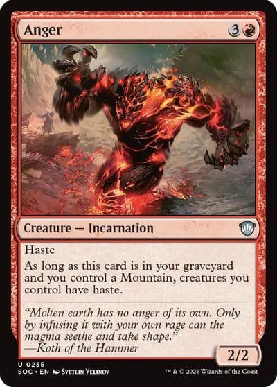 Anger Commander: Secrets of Strixhaven Magic card