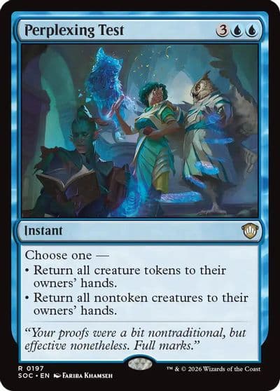 Perplexing Test Commander: Secrets of Strixhaven Magic card