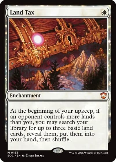 Land Tax Commander: Secrets of Strixhaven Magic card