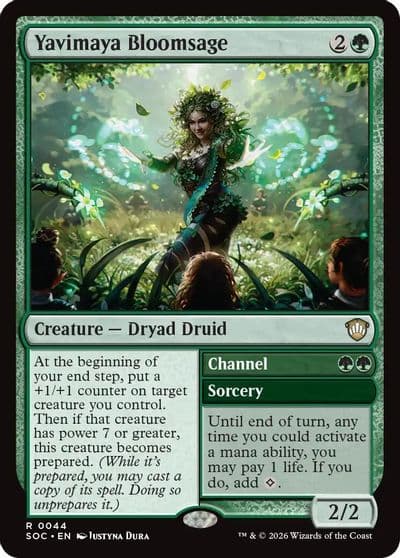 Yavimaya Bloomsage Commander: Secrets of Strixhaven Magic card