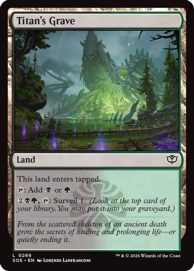 Titans Grave Secrets of Strixhaven Magic card
