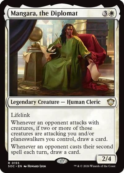 Mangara the Diplomat Commander: Secrets of Strixhaven Magic card