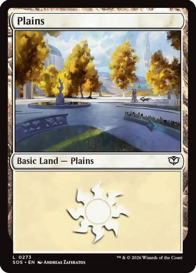 Plains 0273 Secrets of Strixhaven Magic card