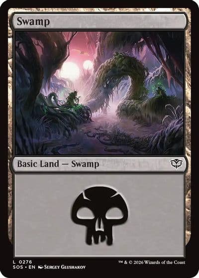 Swamp 0276 Secrets of Strixhaven Magic card