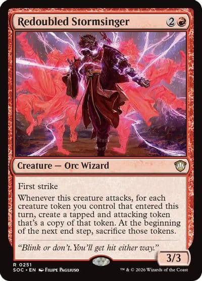 Redoubled Stormsinger Commander: Secrets of Strixhaven Magic card