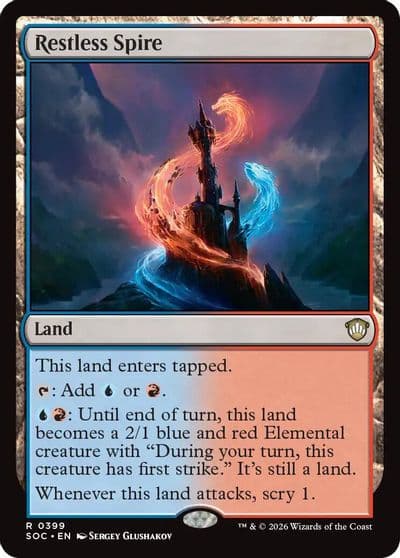 Restless Spire Commander: Secrets of Strixhaven Magic card