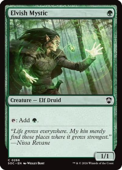 Elvish Mystic Commander: Secrets of Strixhaven Magic card