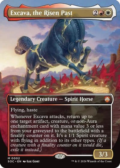 Excava the Risen Past Borderless Commander: Secrets of Strixhaven Magic card