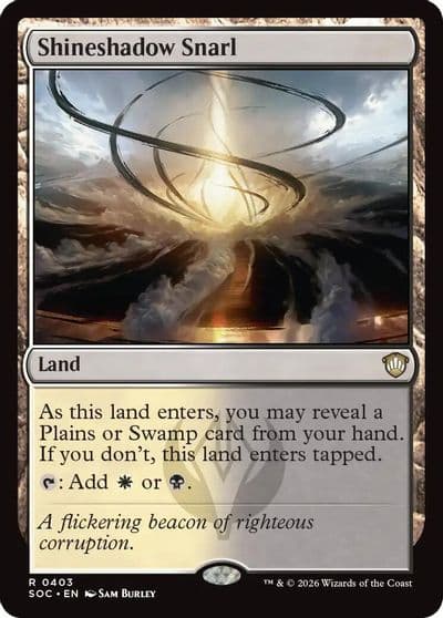 Shineshadow Snarl Commander: Secrets of Strixhaven Magic card