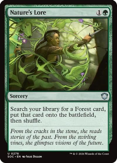 Natures Lore Commander: Secrets of Strixhaven Magic card