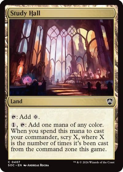 Study Hall Commander: Secrets of Strixhaven Magic card