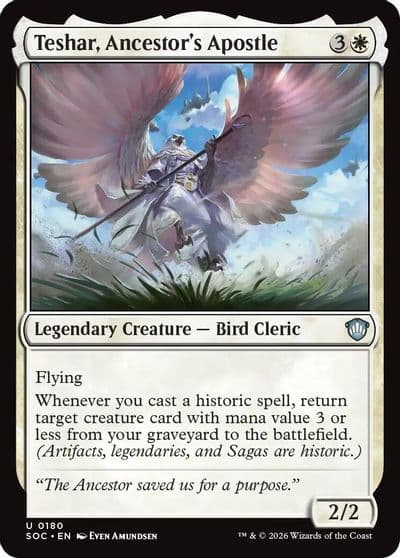 Teshar Ancestors Apostle Commander: Secrets of Strixhaven Magic card