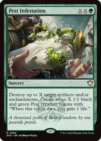 Pest Infestation Commander: Secrets of Strixhaven Magic card