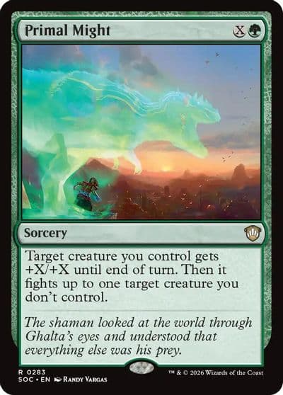 Primal Might Commander: Secrets of Strixhaven Magic card