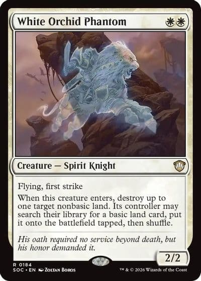 White Orchid Phantom Commander: Secrets of Strixhaven Magic card