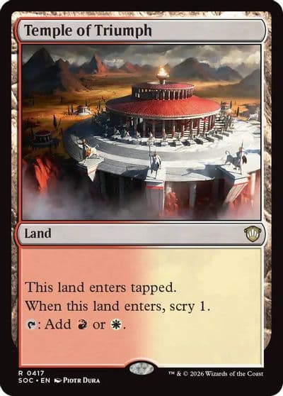 Temple of Triumph Commander: Secrets of Strixhaven Magic card