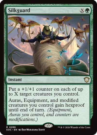Silkguard Commander: Secrets of Strixhaven Magic card