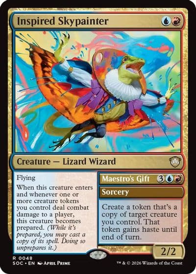 Inspired Skypainter Commander: Secrets of Strixhaven Magic card