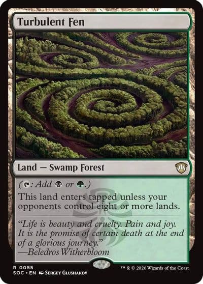 Turbulent Fen Commander: Secrets of Strixhaven Magic card