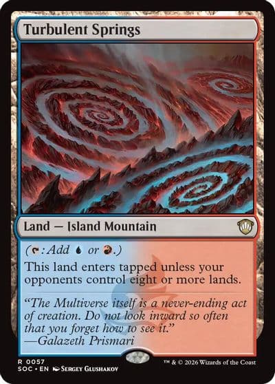 Turbulent Springs Commander: Secrets of Strixhaven Magic card