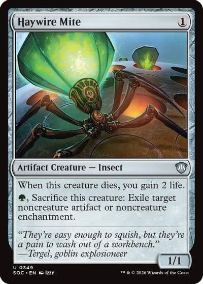Haywire Mite Commander: Secrets of Strixhaven Magic card
