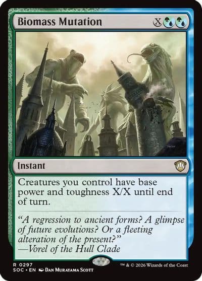 Biomass Mutation Commander: Secrets of Strixhaven Magic card