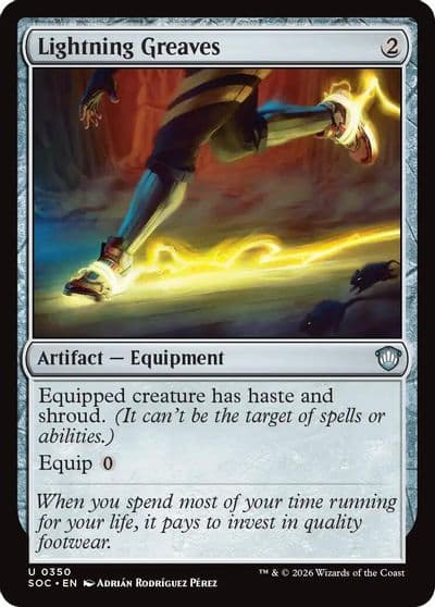 Lightning Greaves Commander: Secrets of Strixhaven Magic card