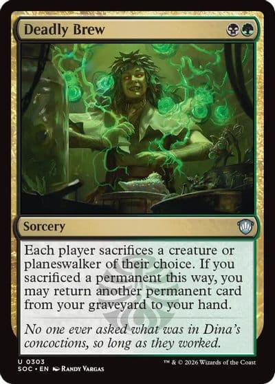 Deadly Brew Commander: Secrets of Strixhaven Magic card