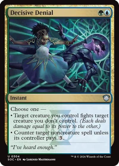 Decisive Denial Commander: Secrets of Strixhaven Magic card