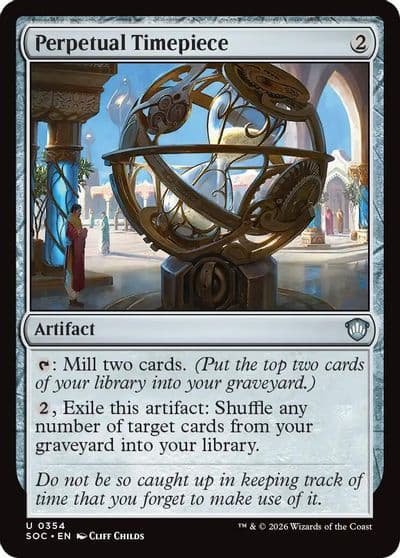 Perpetual Timepiece Commander: Secrets of Strixhaven Magic card