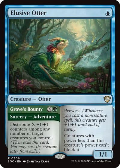 Elusive Otter Commander: Secrets of Strixhaven Magic card