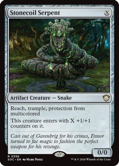 Stonecoil Serpent Commander: Secrets of Strixhaven Magic card