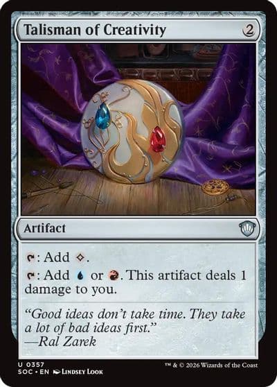 Talisman of Creativity Commander: Secrets of Strixhaven Magic card