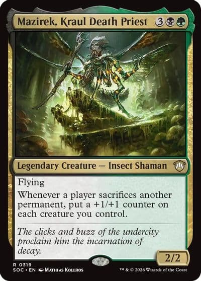 Mazirek Kraul Death Priest Commander: Secrets of Strixhaven Magic card
