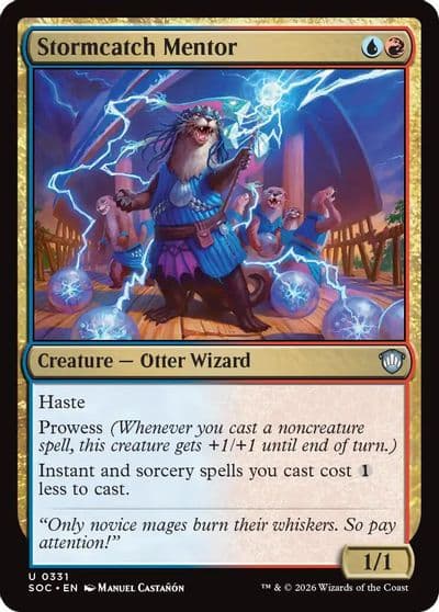 Stormcatch Mentor Commander: Secrets of Strixhaven Magic card
