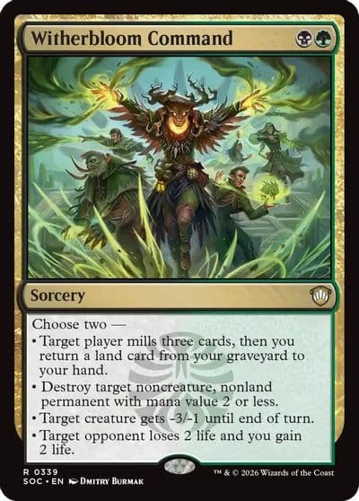 Witherbloom Command Commander: Secrets of Strixhaven Magic card